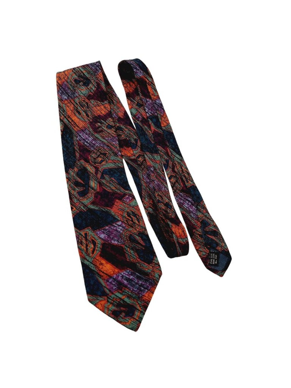 Vintage Fratelli Moda Mens Standard Size Necktie 100% Silk Made In Italy